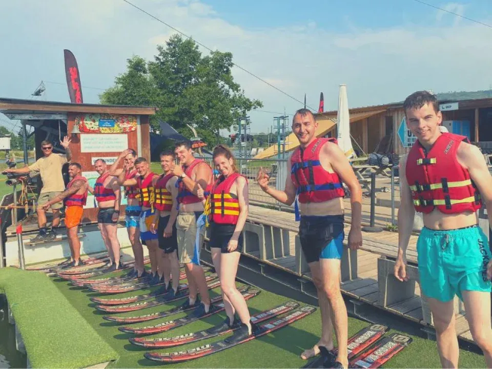 L'équipe X-Wood® au ski nautique