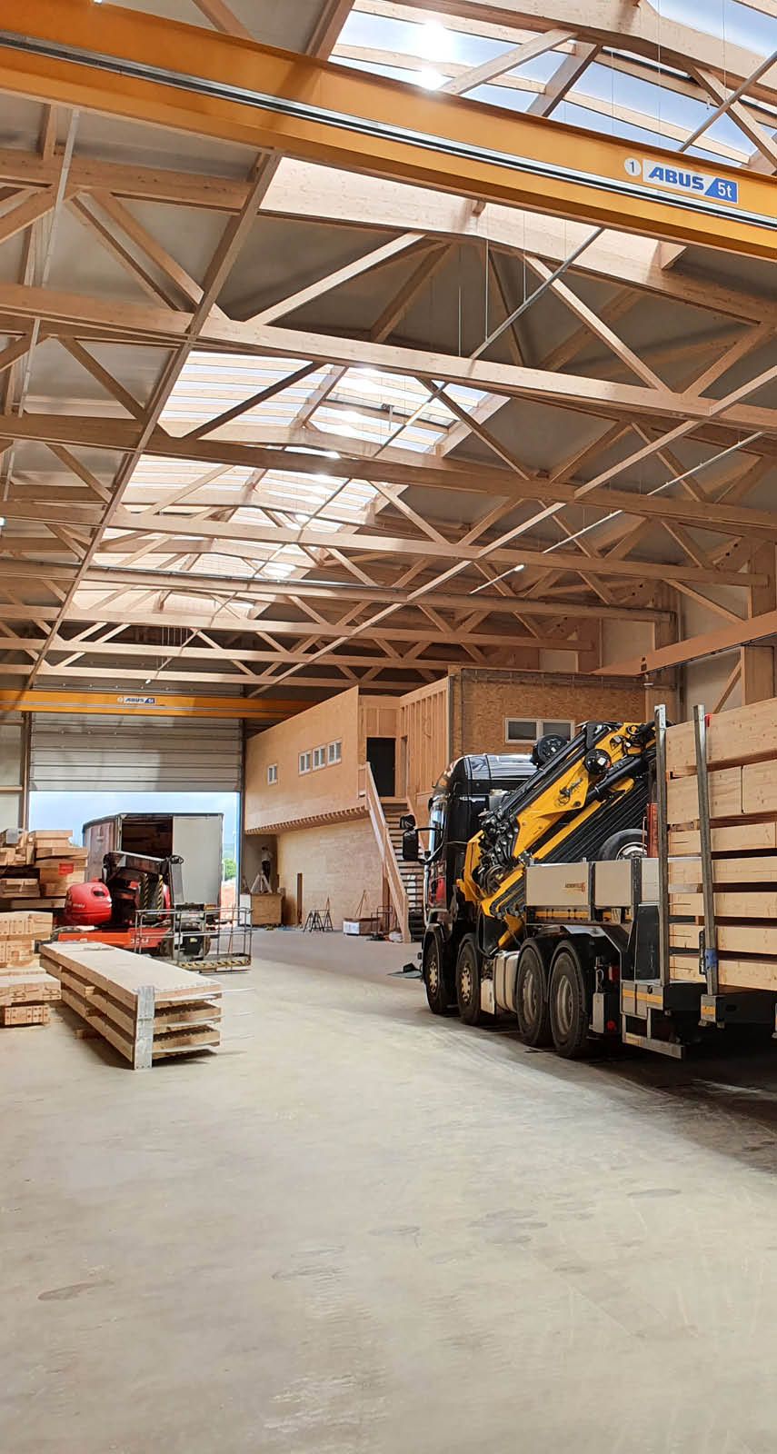 Holzhalle X-Cam - Produktion für Holzhallen und Holzbausätze